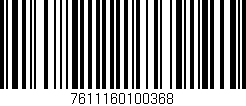 Código de barras (EAN, GTIN, SKU, ISBN): '7611160100368'
