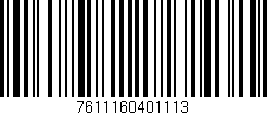 Código de barras (EAN, GTIN, SKU, ISBN): '7611160401113'