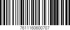 Código de barras (EAN, GTIN, SKU, ISBN): '7611160600707'