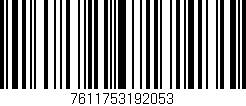 Código de barras (EAN, GTIN, SKU, ISBN): '7611753192053'