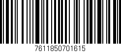 Código de barras (EAN, GTIN, SKU, ISBN): '7611850701615'