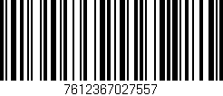 Código de barras (EAN, GTIN, SKU, ISBN): '7612367027557'