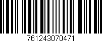 Código de barras (EAN, GTIN, SKU, ISBN): '761243070471'
