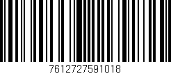 Código de barras (EAN, GTIN, SKU, ISBN): '7612727591018'