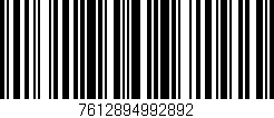 Código de barras (EAN, GTIN, SKU, ISBN): '7612894992892'