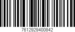 Código de barras (EAN, GTIN, SKU, ISBN): '7612929400842'