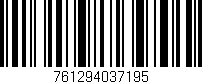 Código de barras (EAN, GTIN, SKU, ISBN): '761294037195'