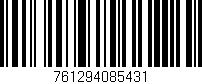 Código de barras (EAN, GTIN, SKU, ISBN): '761294085431'