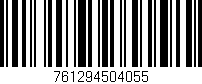 Código de barras (EAN, GTIN, SKU, ISBN): '761294504055'
