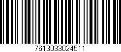 Código de barras (EAN, GTIN, SKU, ISBN): '7613033024511'