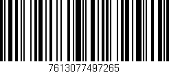 Código de barras (EAN, GTIN, SKU, ISBN): '7613077497265'