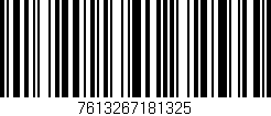 Código de barras (EAN, GTIN, SKU, ISBN): '7613267181325'