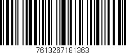 Código de barras (EAN, GTIN, SKU, ISBN): '7613267181363'