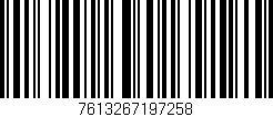 Código de barras (EAN, GTIN, SKU, ISBN): '7613267197258'