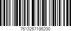Código de barras (EAN, GTIN, SKU, ISBN): '7613267198200'