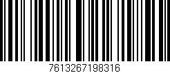 Código de barras (EAN, GTIN, SKU, ISBN): '7613267198316'