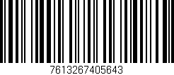 Código de barras (EAN, GTIN, SKU, ISBN): '7613267405643'