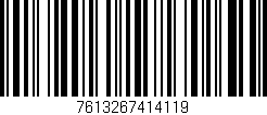 Código de barras (EAN, GTIN, SKU, ISBN): '7613267414119'