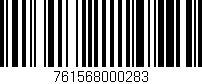 Código de barras (EAN, GTIN, SKU, ISBN): '761568000283'