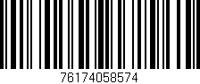 Código de barras (EAN, GTIN, SKU, ISBN): '76174058574'