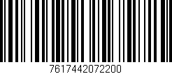Código de barras (EAN, GTIN, SKU, ISBN): '7617442072200'