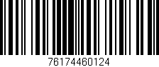 Código de barras (EAN, GTIN, SKU, ISBN): '76174460124'