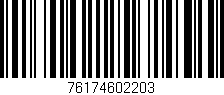 Código de barras (EAN, GTIN, SKU, ISBN): '76174602203'