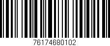 Código de barras (EAN, GTIN, SKU, ISBN): '76174680102'