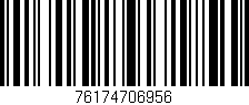 Código de barras (EAN, GTIN, SKU, ISBN): '76174706956'