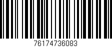 Código de barras (EAN, GTIN, SKU, ISBN): '76174736083'