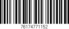 Código de barras (EAN, GTIN, SKU, ISBN): '76174771152'