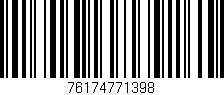 Código de barras (EAN, GTIN, SKU, ISBN): '76174771398'