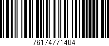 Código de barras (EAN, GTIN, SKU, ISBN): '76174771404'