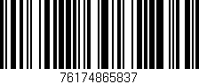 Código de barras (EAN, GTIN, SKU, ISBN): '76174865837'