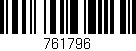 Código de barras (EAN, GTIN, SKU, ISBN): '761796'