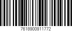 Código de barras (EAN, GTIN, SKU, ISBN): '7618900911772'