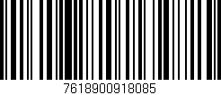 Código de barras (EAN, GTIN, SKU, ISBN): '7618900918085'