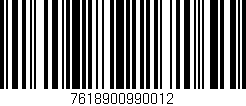 Código de barras (EAN, GTIN, SKU, ISBN): '7618900990012'