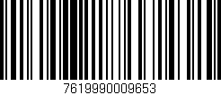 Código de barras (EAN, GTIN, SKU, ISBN): '7619990009653'