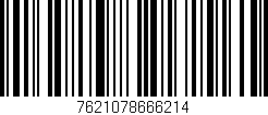 Código de barras (EAN, GTIN, SKU, ISBN): '7621078666214'