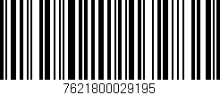 Código de barras (EAN, GTIN, SKU, ISBN): '7621800029195'
