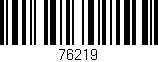 Código de barras (EAN, GTIN, SKU, ISBN): '76219'