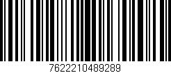 Código de barras (EAN, GTIN, SKU, ISBN): '7622210489289'