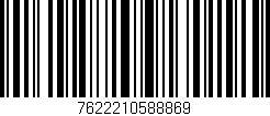 Código de barras (EAN, GTIN, SKU, ISBN): '7622210588869'