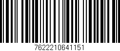 Código de barras (EAN, GTIN, SKU, ISBN): '7622210641151'