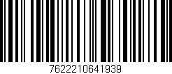 Código de barras (EAN, GTIN, SKU, ISBN): '7622210641939'