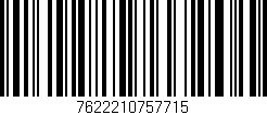 Código de barras (EAN, GTIN, SKU, ISBN): '7622210757715'