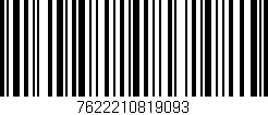 Código de barras (EAN, GTIN, SKU, ISBN): '7622210819093'