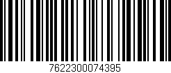 Código de barras (EAN, GTIN, SKU, ISBN): '7622300074395'
