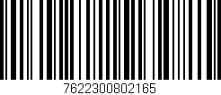 Código de barras (EAN, GTIN, SKU, ISBN): '7622300802165'